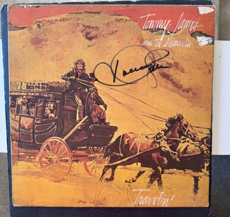 TOMMY JAMES SIGNED VINYL TRAVELIN ALBUM JSA COA AUTOGRAPHED RECORD LP ALBUM