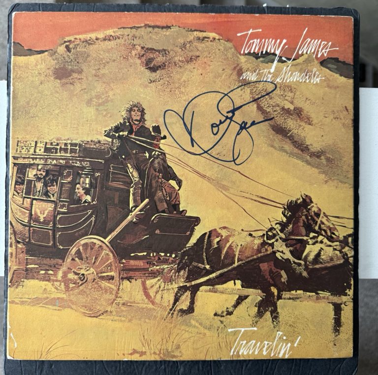 TOMMY JAMES SIGNED VINYL TRAVELIN ALBUM JSA COA AUTOGRAPHED RECORD LP ALBUM