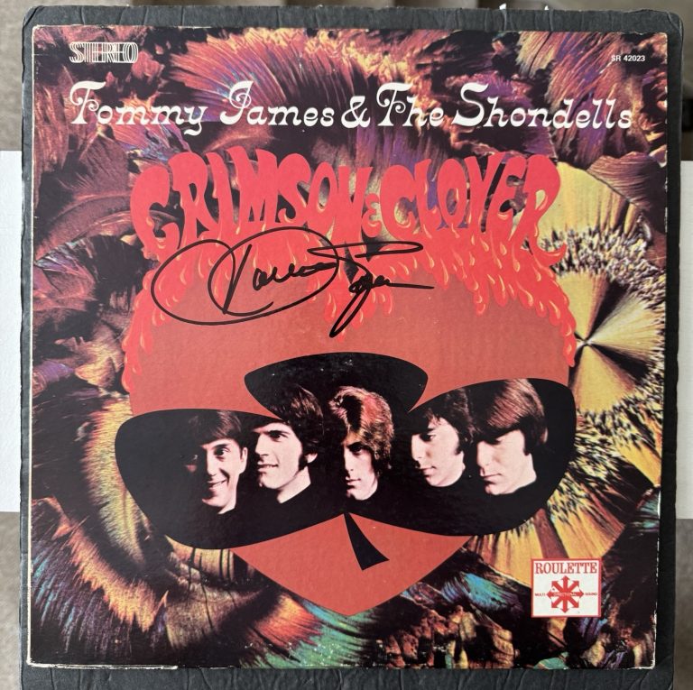 TOMMY JAMES SIGNED VINYL CRIMSON & CLOVER JSA COA AUTOGRAPH RECORD ALBUM