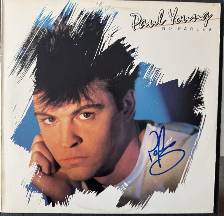 Paul Young Signed Vinyl No Parlez Autograph JSA COA record Album