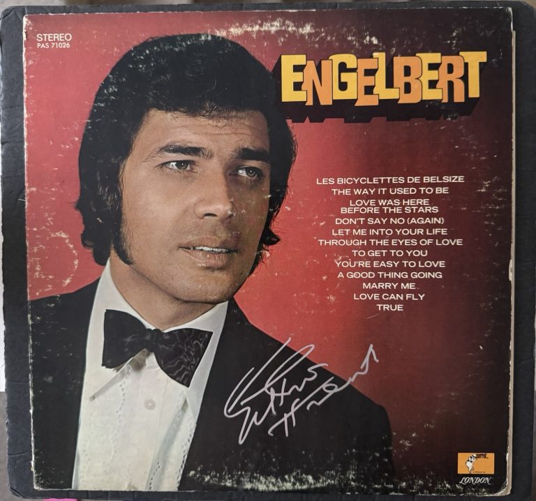 Engelbert Humperdinck Signed Vinyl Self Titled JSA COA autographed Record Album
