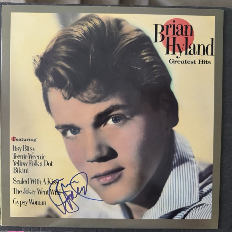 BRIAN HYLAND Signed Vinyl Greatest Hits Autograph Album JSA COA record