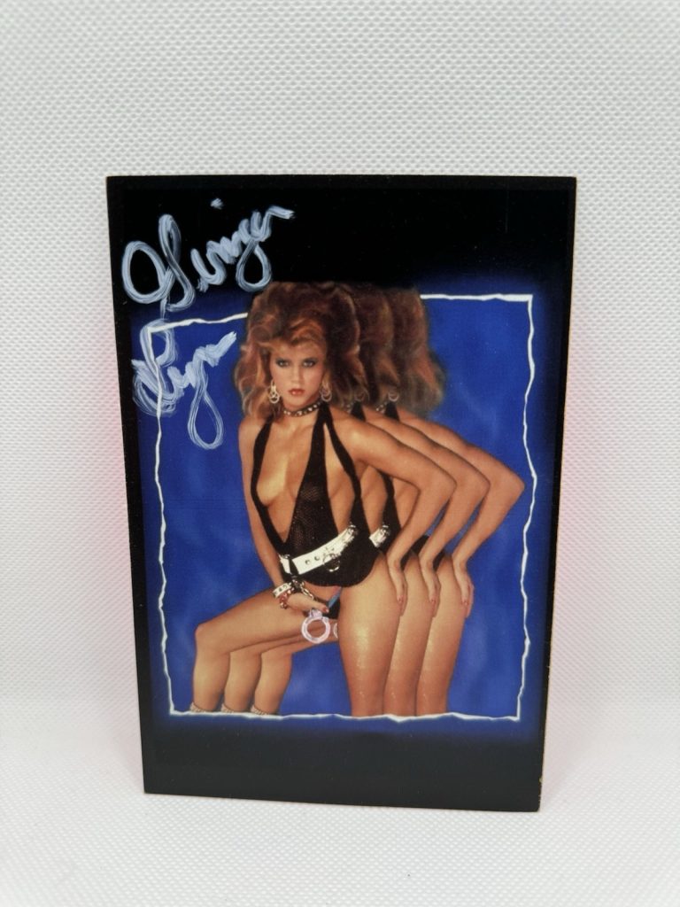 Ginger Lynn Signed Card New Wave Hookers Autograph JSA COA Hot Sexy Model