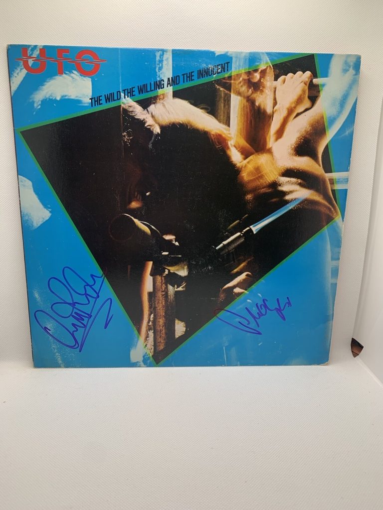 UFO Signed Vinyl The Wild The Willing And The Innocent Autograph Phil Andy JSA