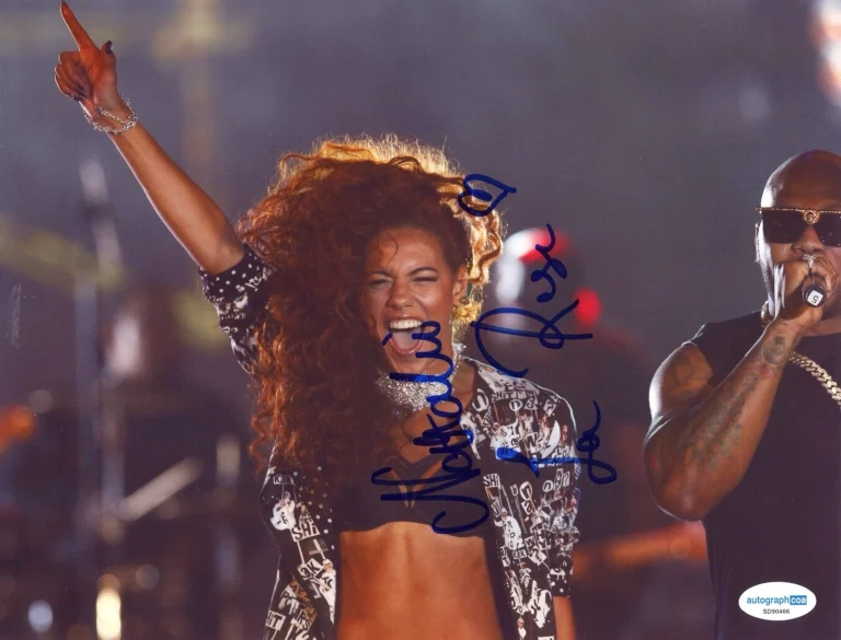 Natalie La Rose Autographed SIGNED PHOTO  Around The World FLO RIDA ACOA CERT