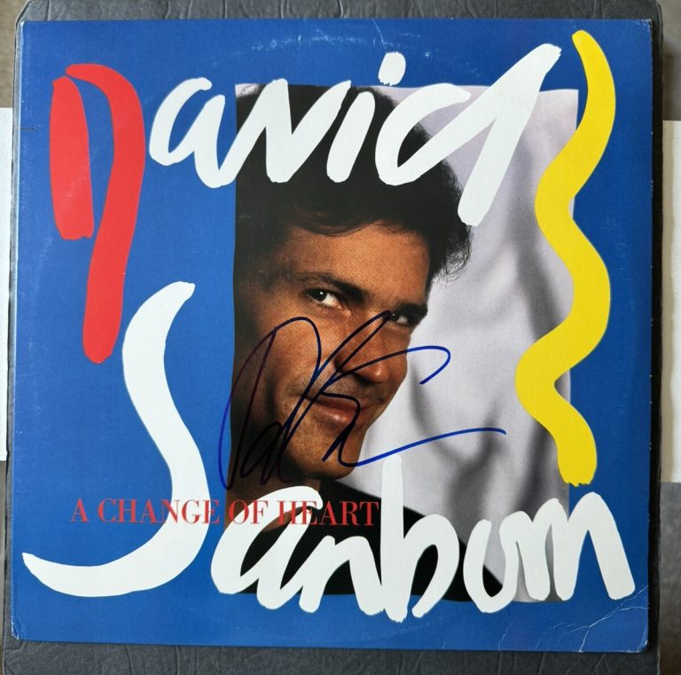 DAVID SANBORN SIGNED VINYL A CHANGE OF HEART JAZZ GREAT JSA COA AUTOGRAPHED SAX