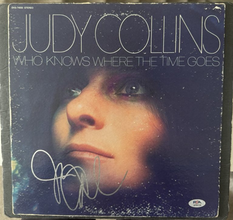 Judy Collins signed Vinyl Who Knows Where The Time Goes PSA/DNA COA Autograph