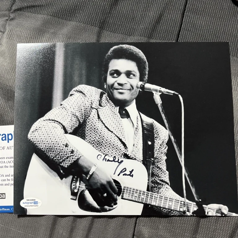Charley Pride Signed Autographed Photo With  ACOA CERTIFIED Country Music