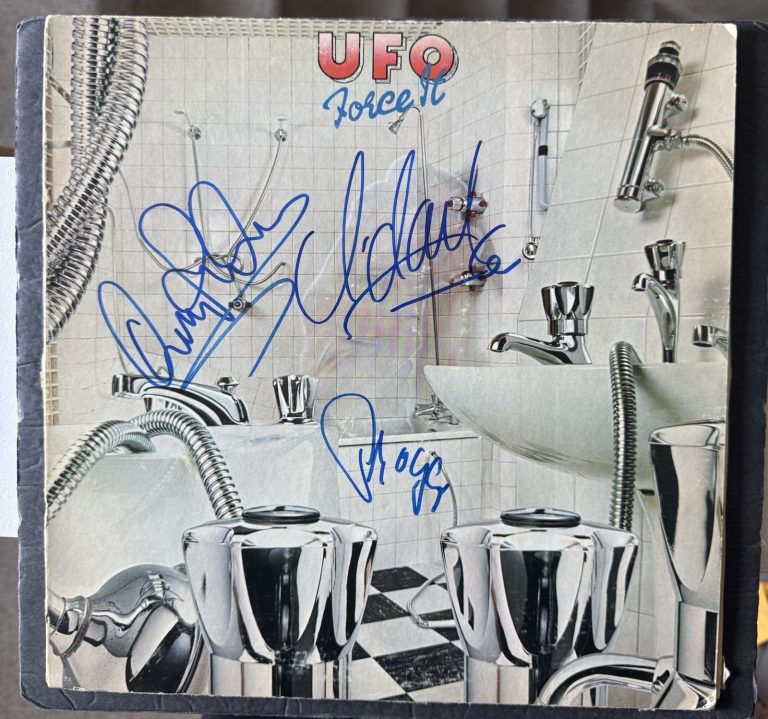 UFO Signed Vinyl Force It Michael Schenker Phill Mogg JSA COA Andy Parker