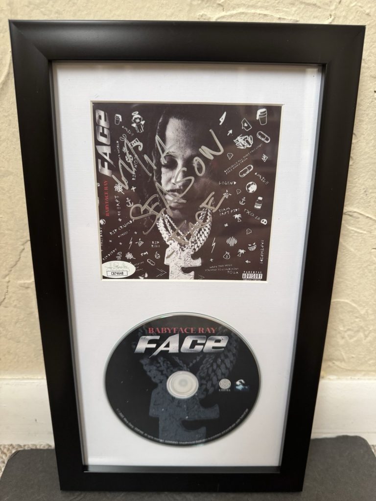 BABYFACE RAY SIGNED FACE CD AUTOGRAPH RAPPER FRAMED JSA COA RAP