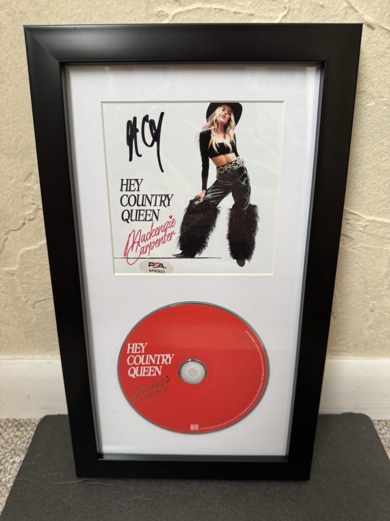 Mackenzie Carpenter Signed Autograph Framed Hey Country Cd Cover Psa/Dna Coa