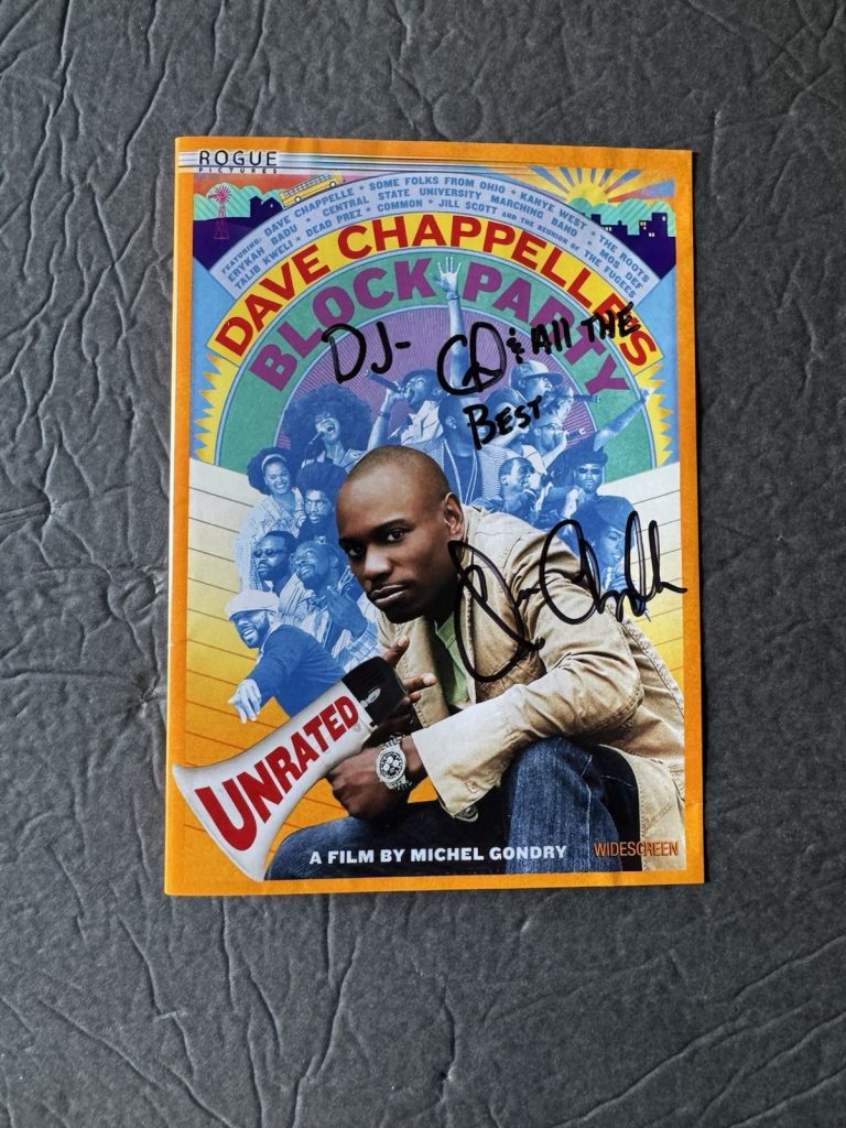 Dave Chappelle Signed DVD Chappelles Block Party JSA COA Autograph Comedian