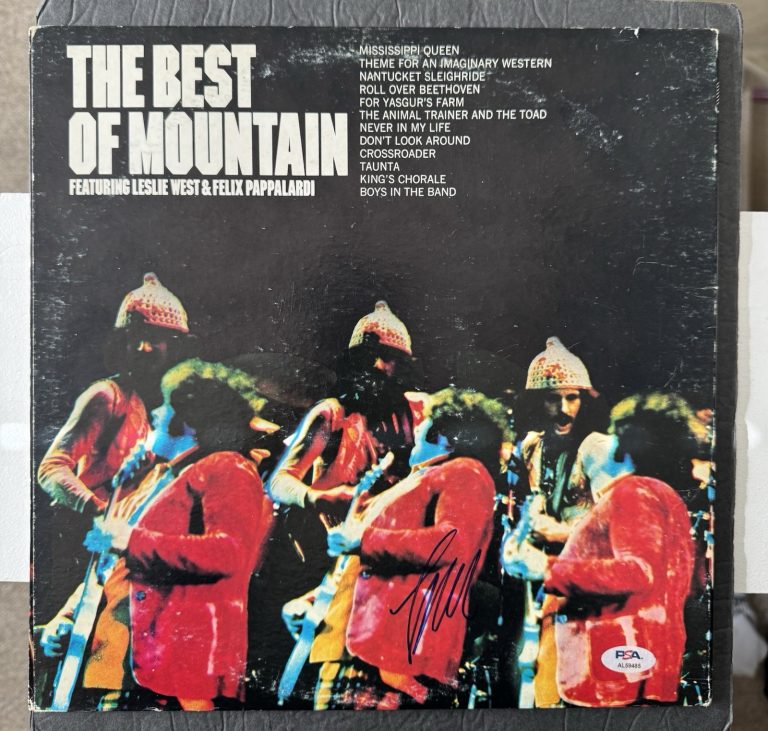 Leslie West Signed Vinyl The Best Of Mountain AUTOGRAPHED PSA/DNA COA NO RECORD
