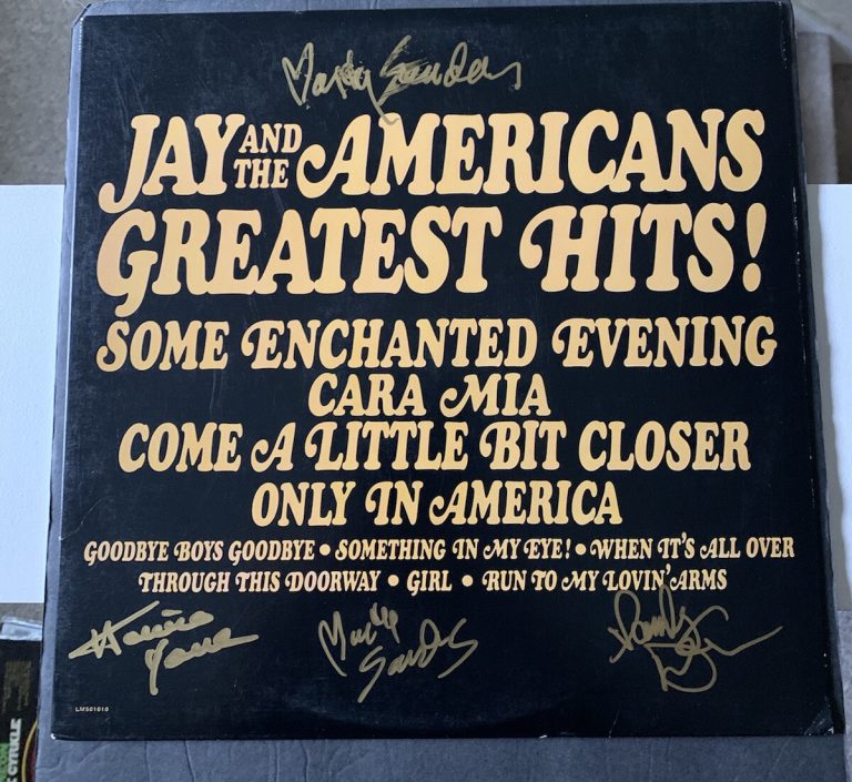 JAY & THE AMERICANS SIGNED GREATEST HITS! VINYL LP AUTOGRAPHED