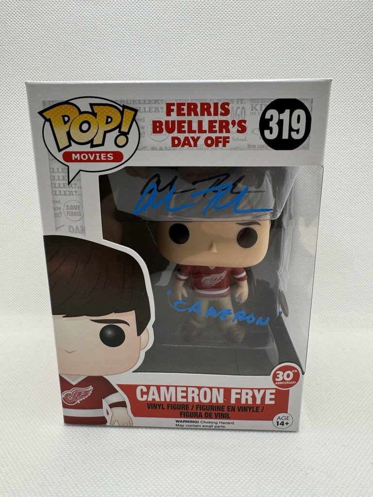 Alan Ruck Signed Ferris Beuller's Day Off Funko Pop JSA Inscription EXACT PROOF
