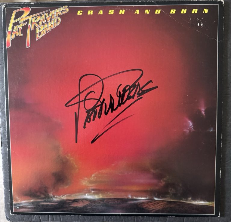 PAT TRAVERS BAND Signed Vinyl Crash And Burn Autograph Record PSA/DNA COA Album
