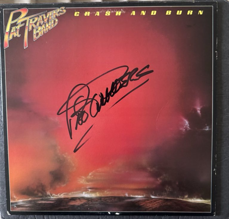 PAT TRAVERS BAND Signed Vinyl Crash And Burn Autograph Record PSA/DNA COA Album