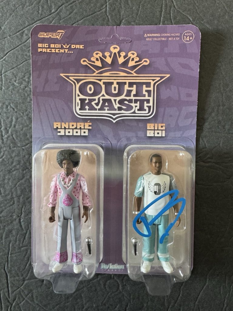 BIG BOI signed Action Figure Toy Super7 RAP Hip Hop OutKast Autograph PSA/DNA