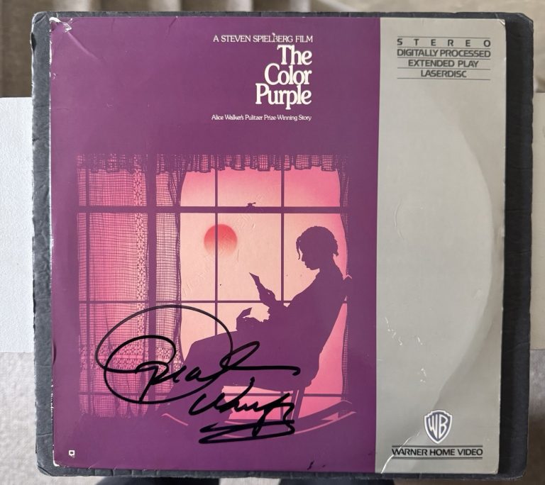 OPRAH WINFREY SIGNED THE COLOR PURPLE LASERDISC MOVIE AUTOGRAPH PSA/DNA COA READ
