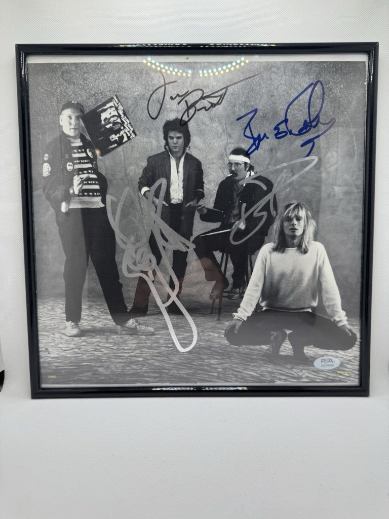 CHEAP TRICK Signed Vinyl Insert X4 Nielsen ZANDER BRANDT BUN E PSA/DNA Autograph