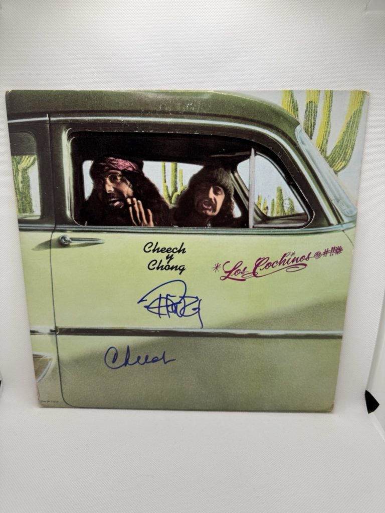 Cheech & Chong Signed Los Cochinos Vinyl LP Record Tommy & Marin Comedy JSA COA