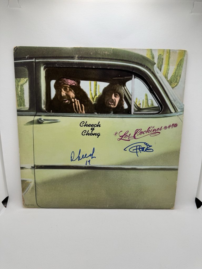 Cheech & Chong Signed Los Cochinos Vinyl LP Record Tommy & Marin Comedy JSA COA