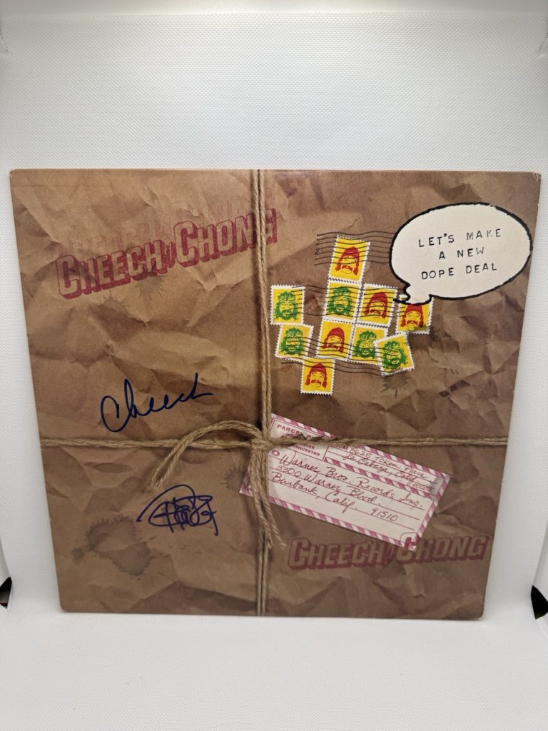 Cheech Marin Tommy Chong Signed Vinyl Let’s Make A New Dope Deal JSA COA Record
