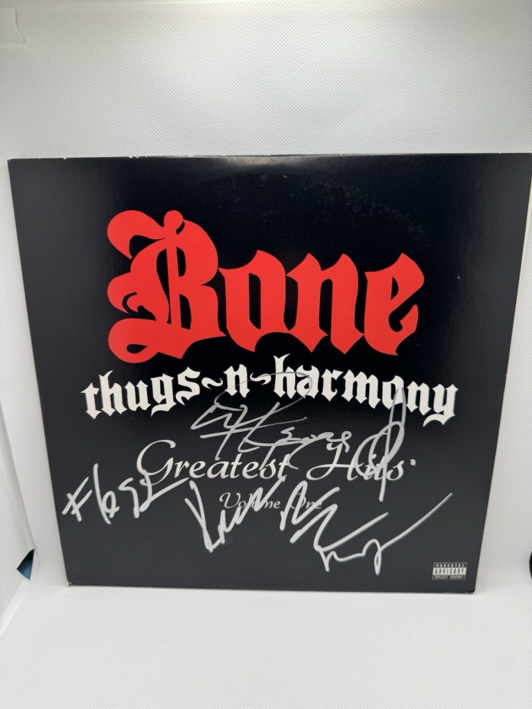 Bone Thugs-N-Harmony Signed Vinyl Greatest Hits PSA/DNA LOA autograph Rap ALL 5