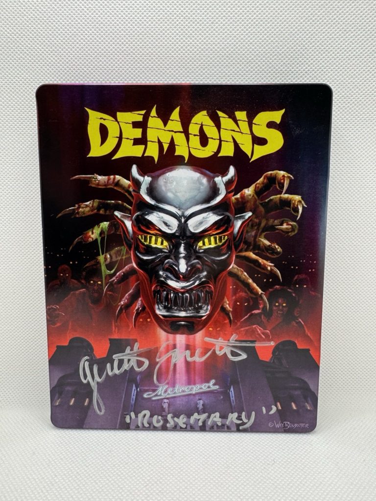 Geretta Geretta Signed Demons Blu-ray Steelbook Synapse Horror DVD Autographed