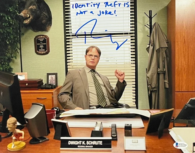 Rainn Wilson Signed 11x14 Photo The Office Inscription Quote Autograph Beckett