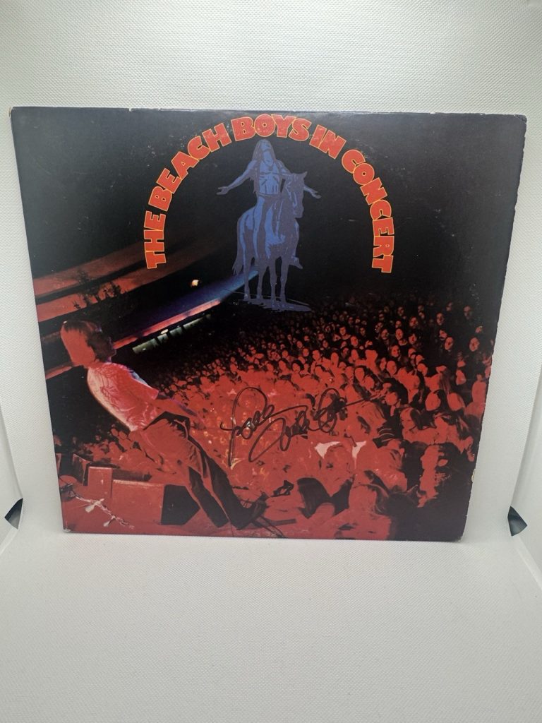 MIKE LOVE SIGNED VINYL IN CONCERT BEACH BOYS AUTOGRAPH JSA COA RECORD LP LIVE