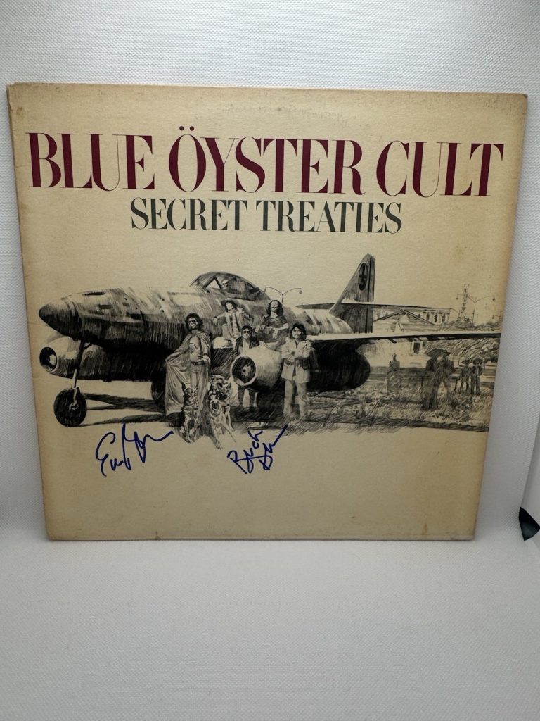 Blue Oyster Cult Signed Vinyl Secret Treaties JSA COA Buck Dharma Eric Bloom