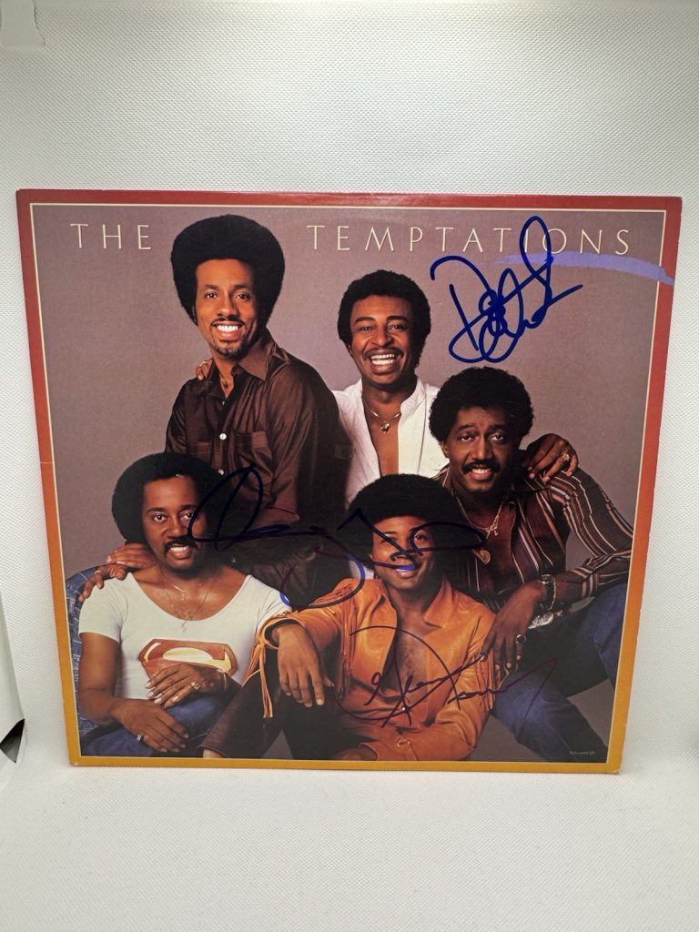 THE TEMPTATIONS SIGNED VINYL BY 3 OTIS WILLIAMS SELF TITLED EDWARDS JSA GLENN