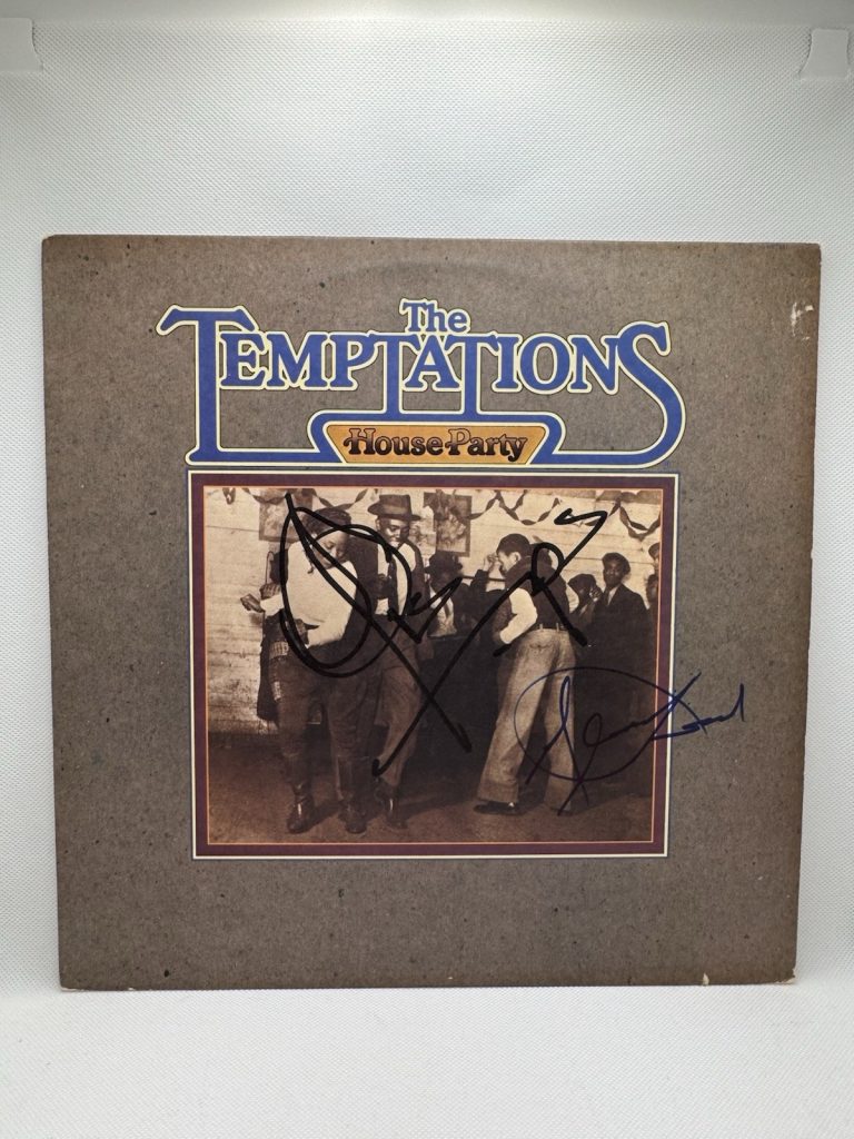 THE TEMPTATIONS SIGNED VINYL OTIS WILLIAMS HOUSE PARTY JSA COA GLENN LEONARD