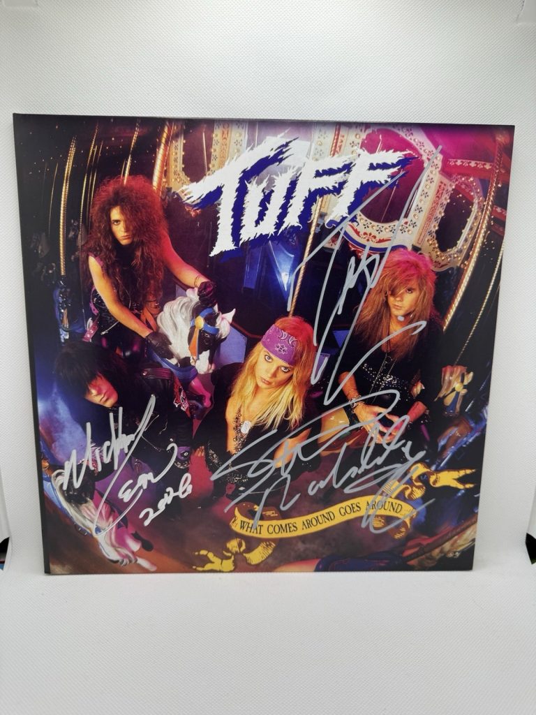 TUFF SIGNED VINYL STEVIE RACHELLE WHAT COMES AROUND GOES AROUND AUTOGRAPHED + 2