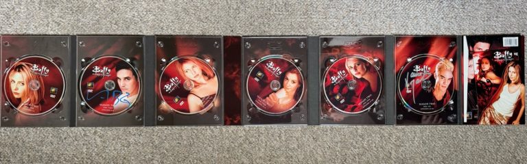 Buffy the Vampire Slayer Season 2 DVD SIGNED NICHOLAS BRENDON AUTOGRAPH MARSTERS