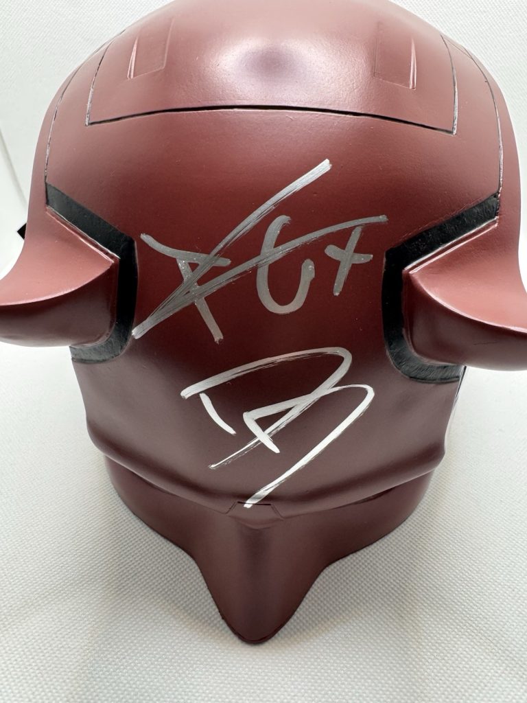 Charlie Cox Signed Autographed Daredevil Full Helmet Marvel Netflix Official Pix