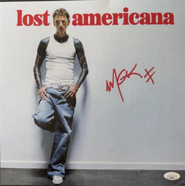 Machine Gun Kelly MGK Signed Vinyl Insert Autograph Lost Americana JSA COA