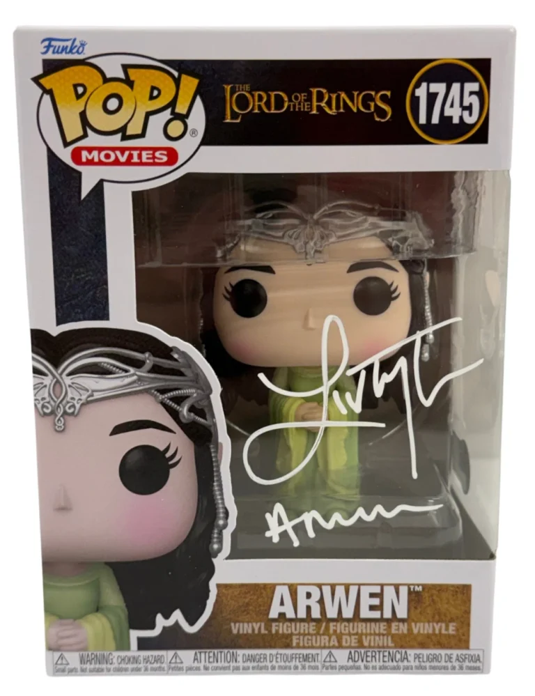 Liv Tyler Signed Arwen Funko The Lord of The Rings Inscription Autograph Beckett