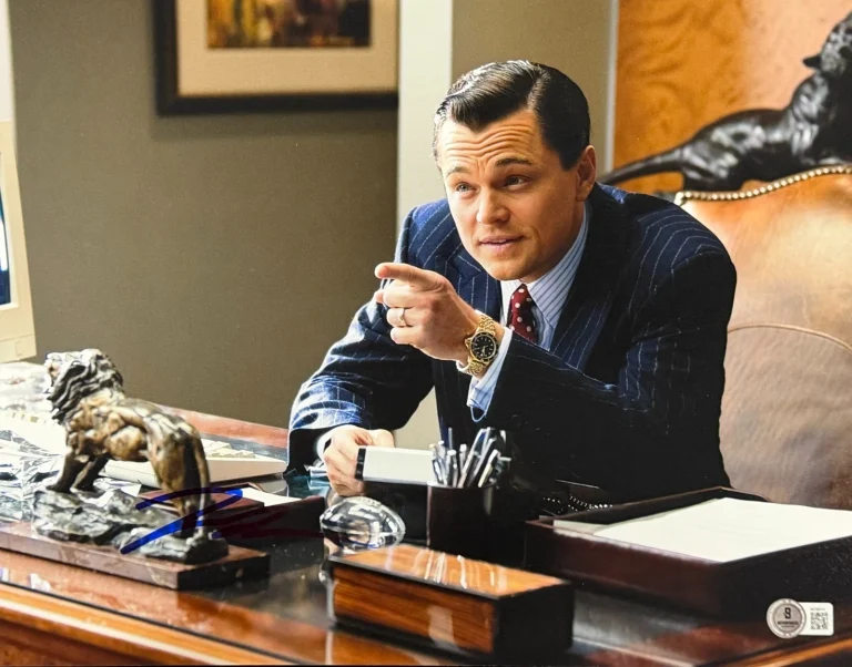 Leonardo Dicaprio Signed 11x14 Photo The Wolf of Wall Street Auto Beckett LOA
