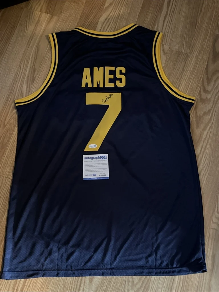 CALIFORNIA GOLDEN BEARS- DAI DAI AMES SIGNED AUTOGRAPH JERSEY ACOA BASKETBALL