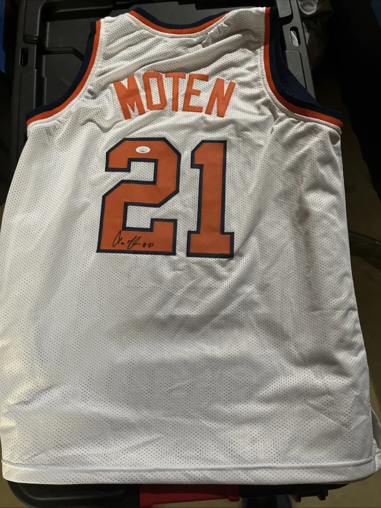 SYRACUSE ORANGE- LAWRENCE MOTEN SIGNED AUTOGRAPH JERSEY JSA COA SU LEGEND Poetry