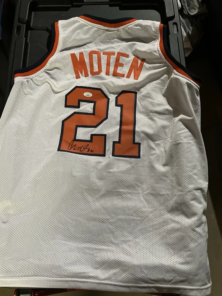 SYRACUSE ORANGE- LAWRENCE MOTEN SIGNED AUTOGRAPH JERSEY JSA COA SU LEGEND Poetry