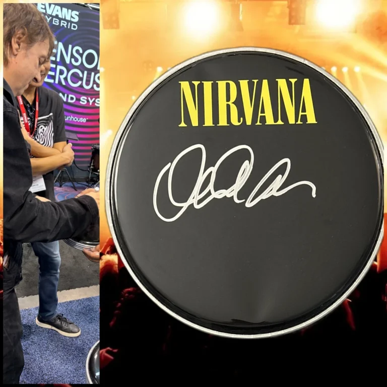 GFA Nirvana Band Drummer  * DALE CROVER * Signed 10