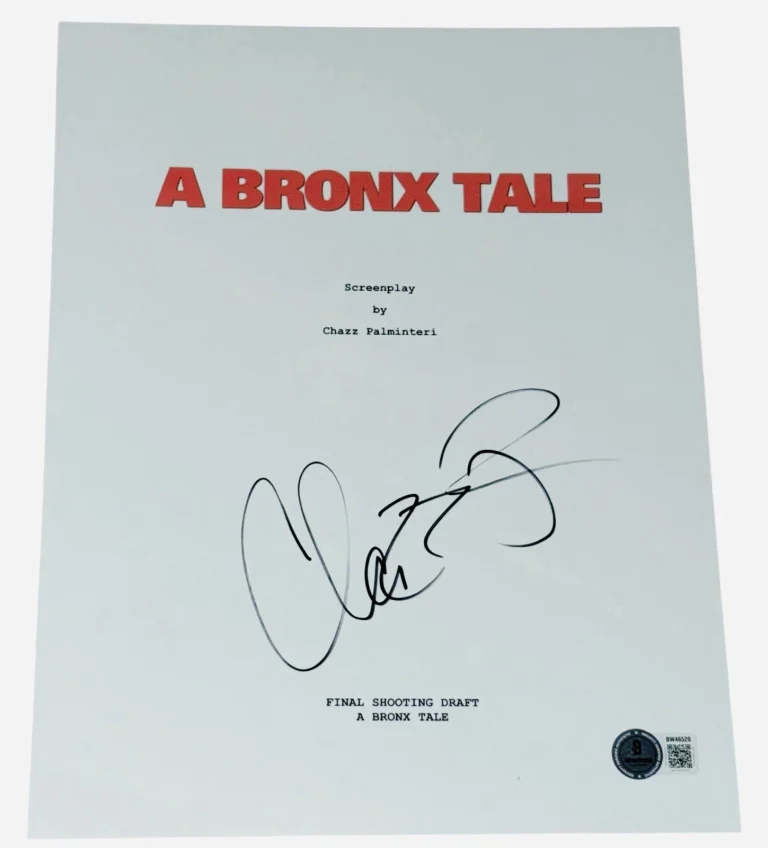 Chazz Palminteri Signed Autograph A Bronx Tale Movie Script Screenplay Beckett