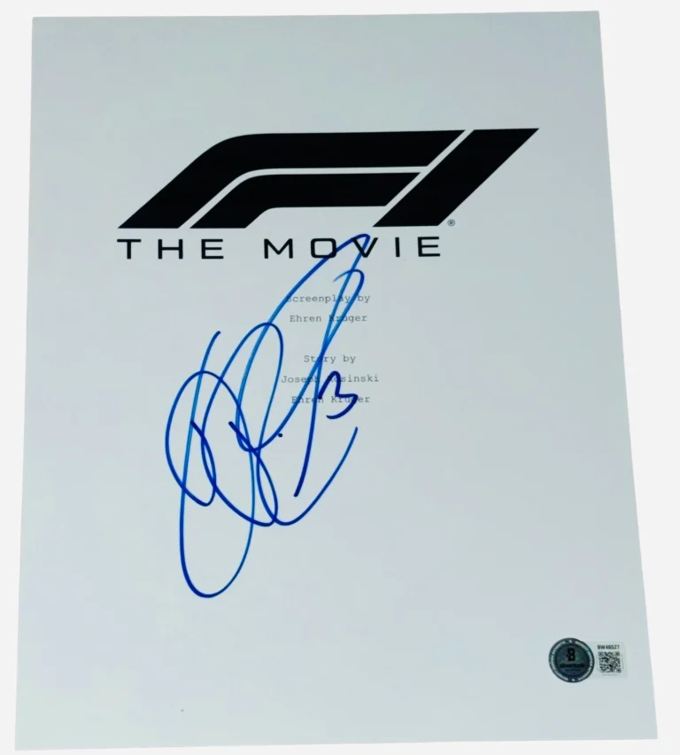Daniel Ricciardo Signed Autograph F1 Movie Full Script Screenplay Beckett BAS