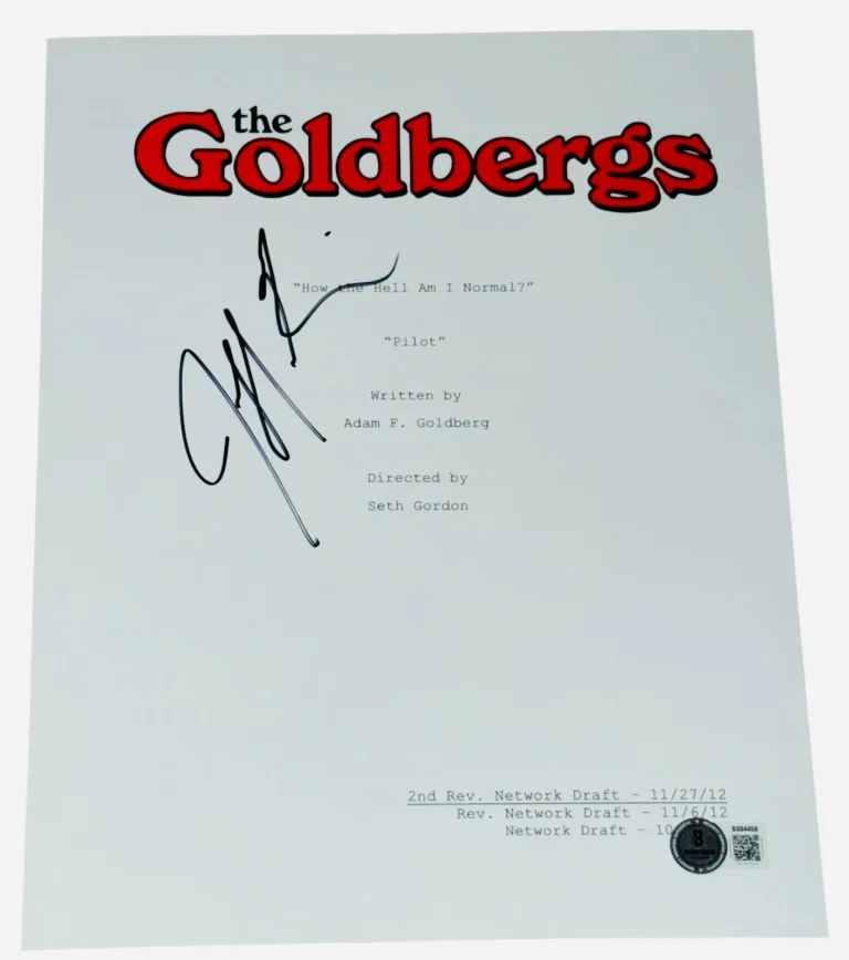 Jeff Garlin Signed Autograph The Goldbergs Pilot Full TV Episode Script Beckett