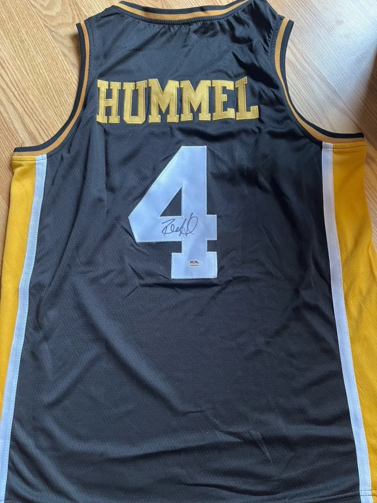 PURDUE BOILERMAKERS- ROBBIE HUMMEL SIGNED AUTOGRAPH JERSEY PSA COA CBS SPORTS
