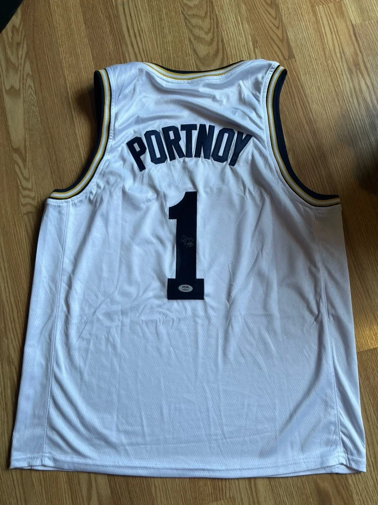BARSTOOL SPORTS DAVE PORTNOY SIGNED AUTOGRAPH MICHIGAN WOLVERINES JERSEY PSA COA