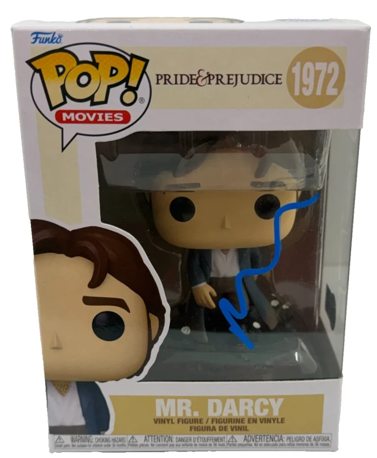 Matthew Macfadyen Signed Mr Darcy Funko Pride & Prejudice Autograph Beckett